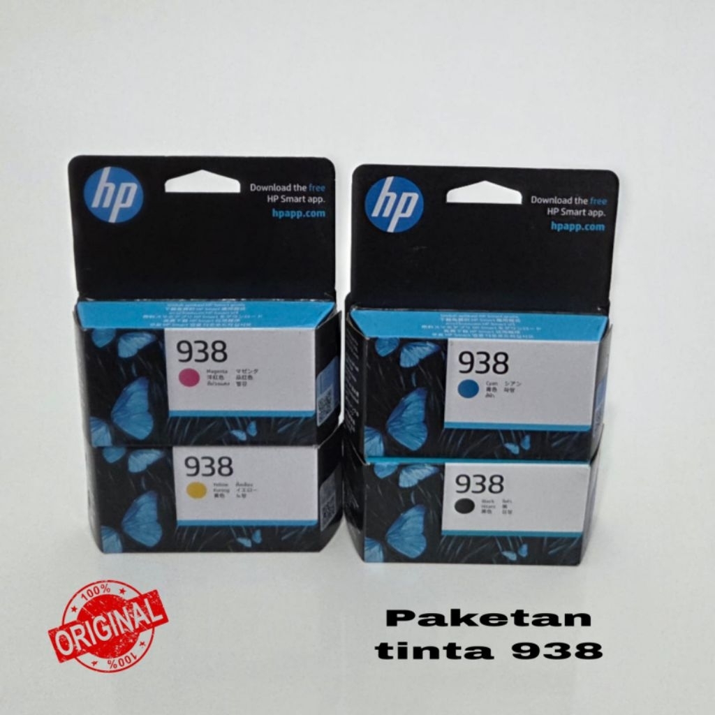 Jual Tinta Cartridge HP 938 Black dan 938 Color original | Shopee Indonesia