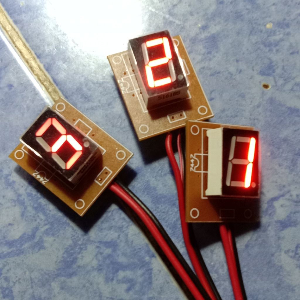 Jual Display Angka 7 Segment LED Merah 1 Digit - Modul Siap Pakai 5V ...