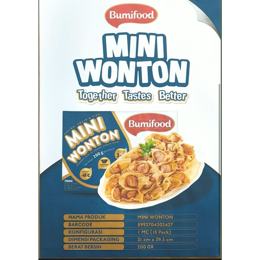 Jual MINI WONTON BUMIFOOD / PANGSIT KECIL 200G (MITRAKU) | Shopee Indonesia