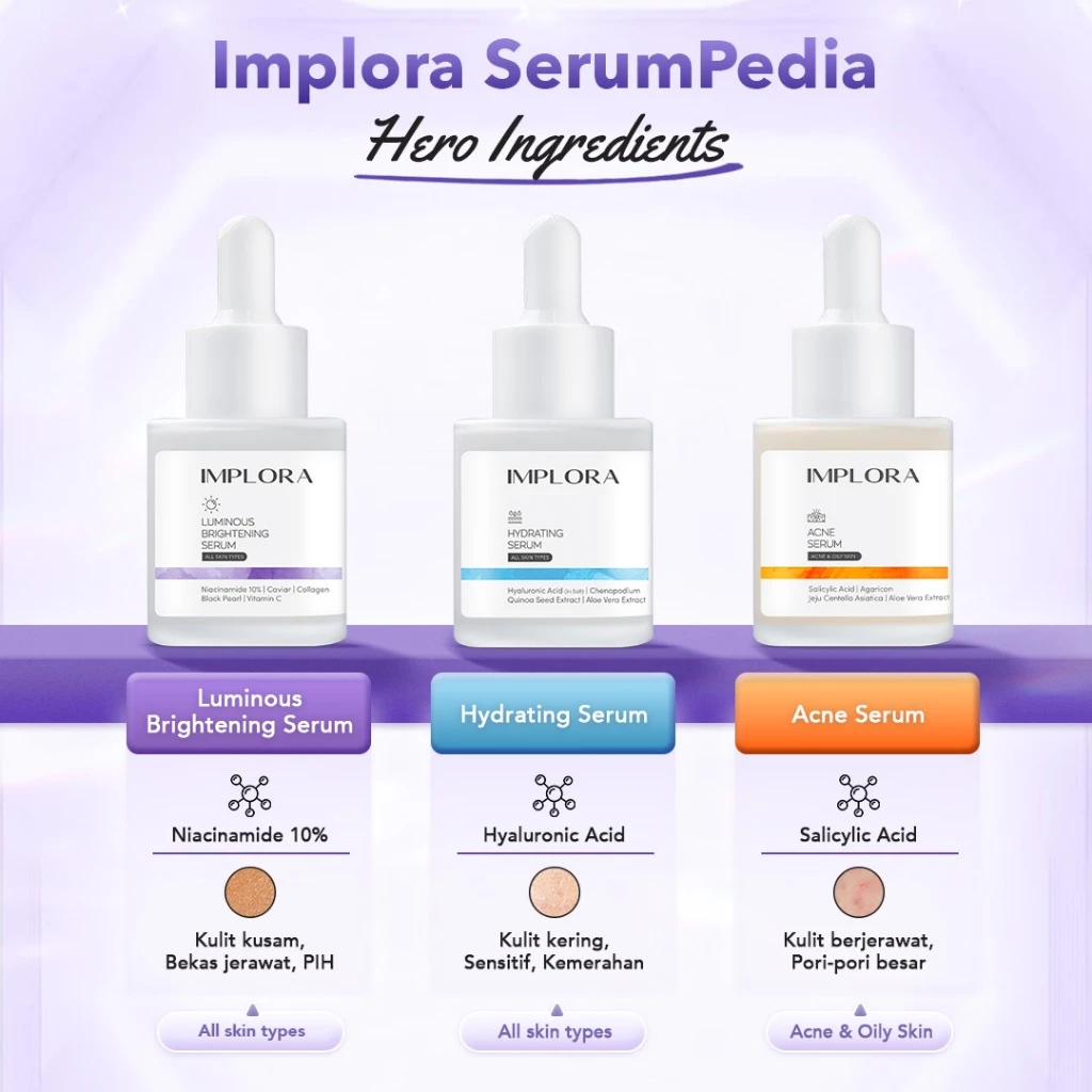 Serum Wajah Implora 20ML untuk Perawatan Kulit dan Kecantikan