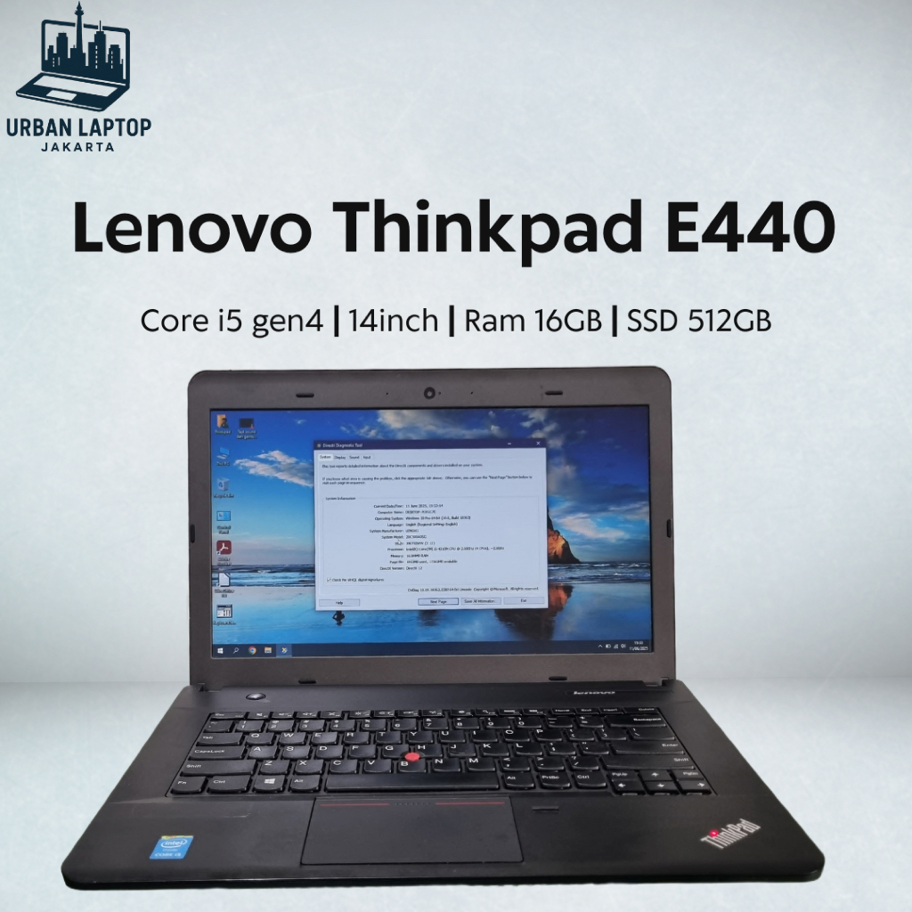 Jual LENOVO THINKPAD E440 (Layar 14-inch Core i5 GEN 4 ) RAM 16GB/SSD ...
