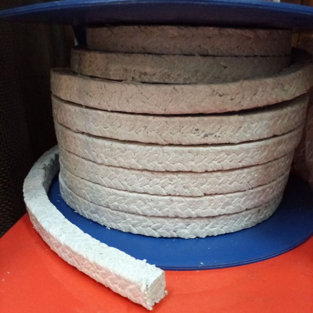 Jual Gland Packing Asbestos Rames Paking PTFE Abu Abu Seal Pompa ...