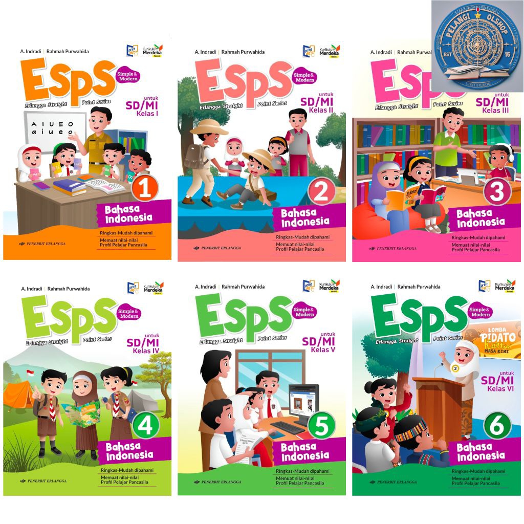 Jual ERLANGGA ESPS BAHASA INDONESIA SD/MI KELAS 1 2 3 4 5 6 KURIKULUM ...