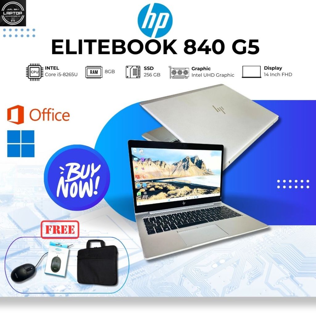 Jual LAPTOP BUILD UP BEST SELLER HP ELITEBOOK 840 G5 | Shopee Indonesia