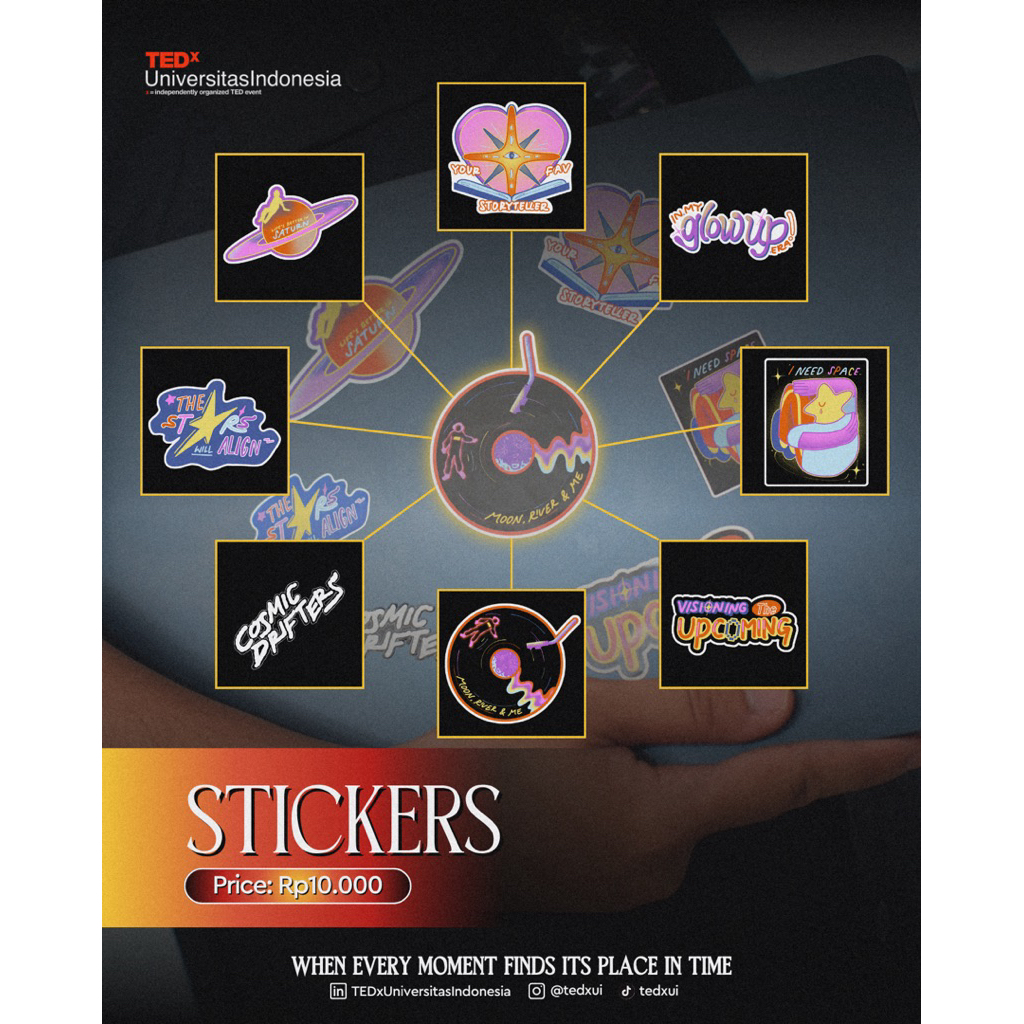 Jual STICKERS OFFICIAL MERCHANDISE TED X UI 2026 | Shopee Indonesia