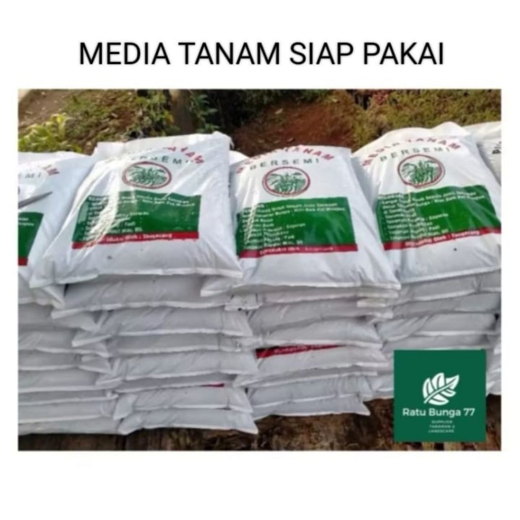 MEDIA TANAM TANAH SUBUR ORGANIK SIAP PAKAI KEMASAN PABRIK