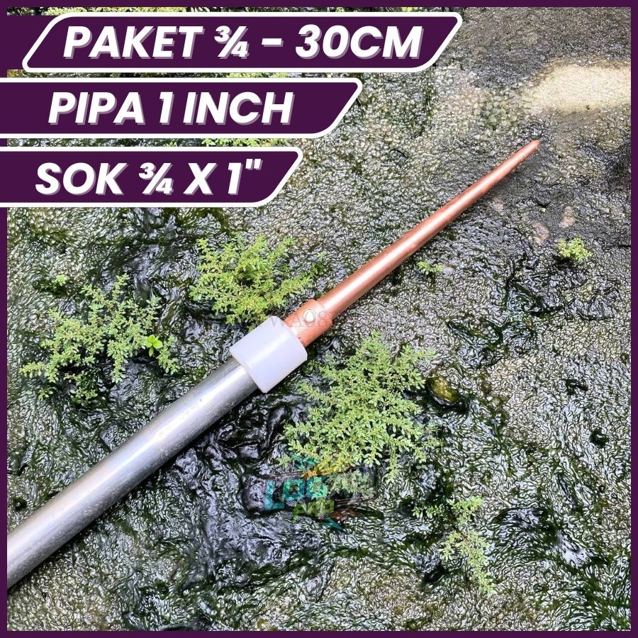 Jual PAKET Anti Petir Penangkal Petir 1 Set Splitzen 30cm Plus Pipa ...