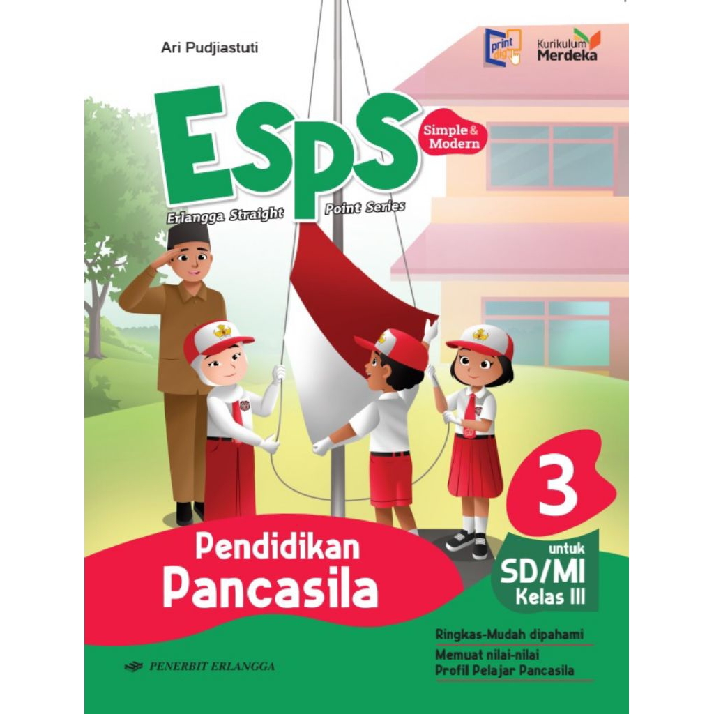 Jual BUKU ESPS PENDIDIKAN PANCASILA PPKN PKN KELAS 3 III SD ERLANGGA ...