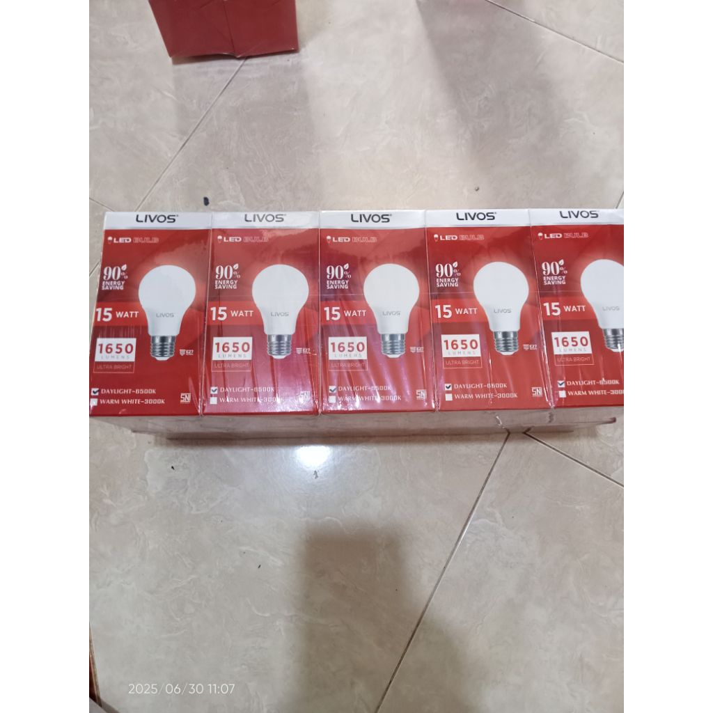 Jual lampu LED LIVOS PREMIUM 15 WAT 10pcs | Shopee Indonesia