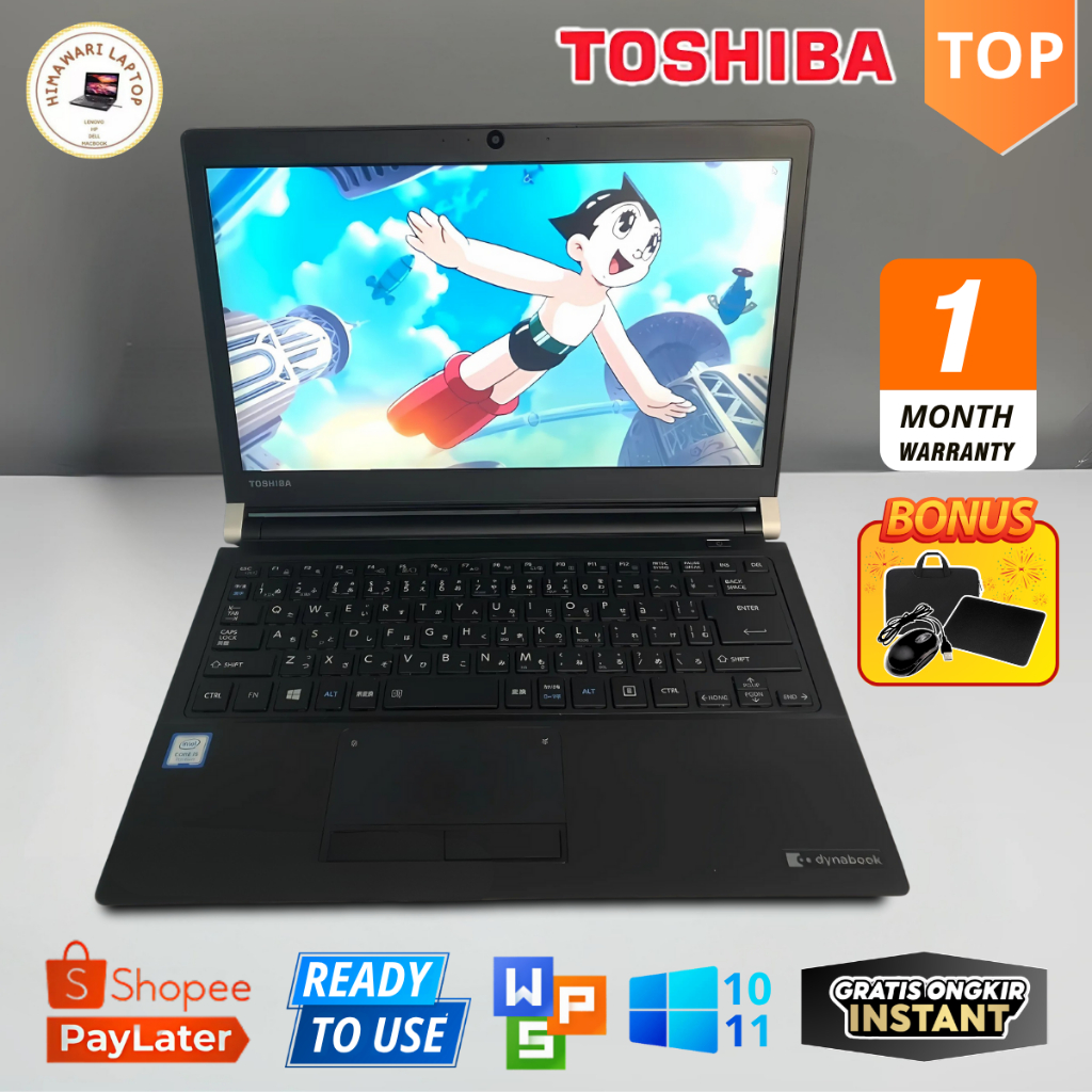 Jual LAPTOP TOSHIBA R73 DYNABOOK CORE i3 GEN 7 - LAYAR 13,3