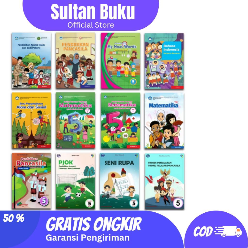 Jual BUKU PAKET KURIKULUM MERDEKA KELAS 5 SD - KEMENDIKBUD / DIKNAS ...