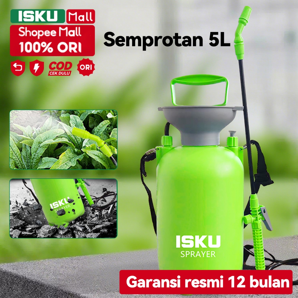 Jual ISKU Semprotan Rumput Sprayer 5L Dan Botol semprot genggam ...