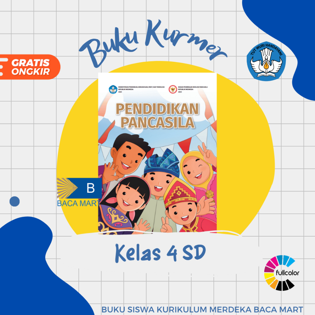 Jual Buku Siswa PENDIDIKAN PANCASILA KELAS 4 SD Kurikulum Merdeka ...