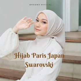 NOOMA Paris Japan Swarovski Hijab Segiempat Premium