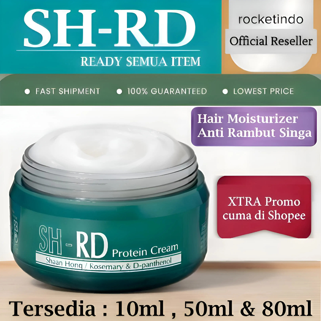 Jual (FREE GIFT) SHRD Protein Cream | Vitamin Rambut | Perawatan Rambut ...