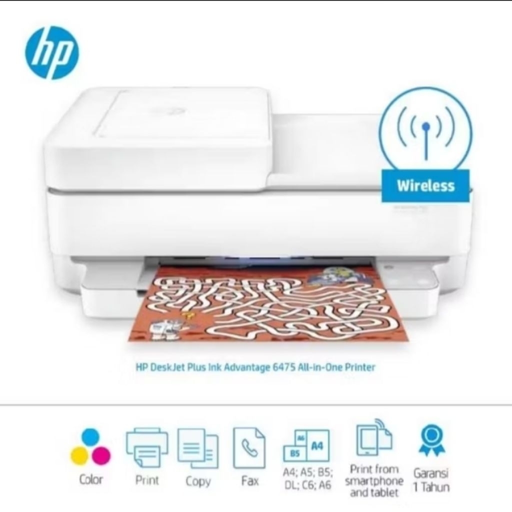 Jual HP 6475 DeskJet Plus Ink Advantage Printer 6475 All-in-One Printer ...