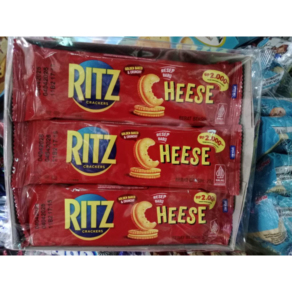 Jual RITZ biskuit cream keju yg renyah isi 12/box | Shopee Indonesia