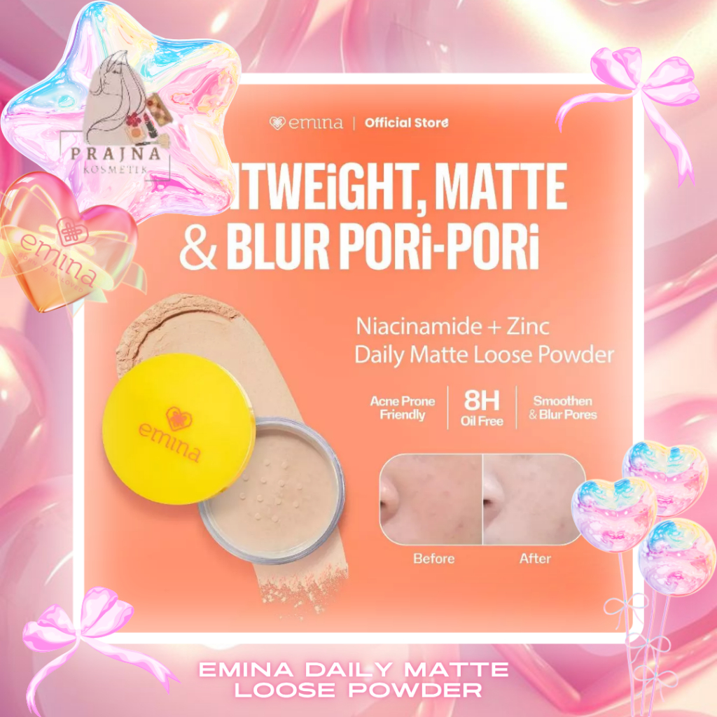 Jual Emina Daily Matte Loose Powder 20 g - Bedak Tabur Ringan Hasil ...