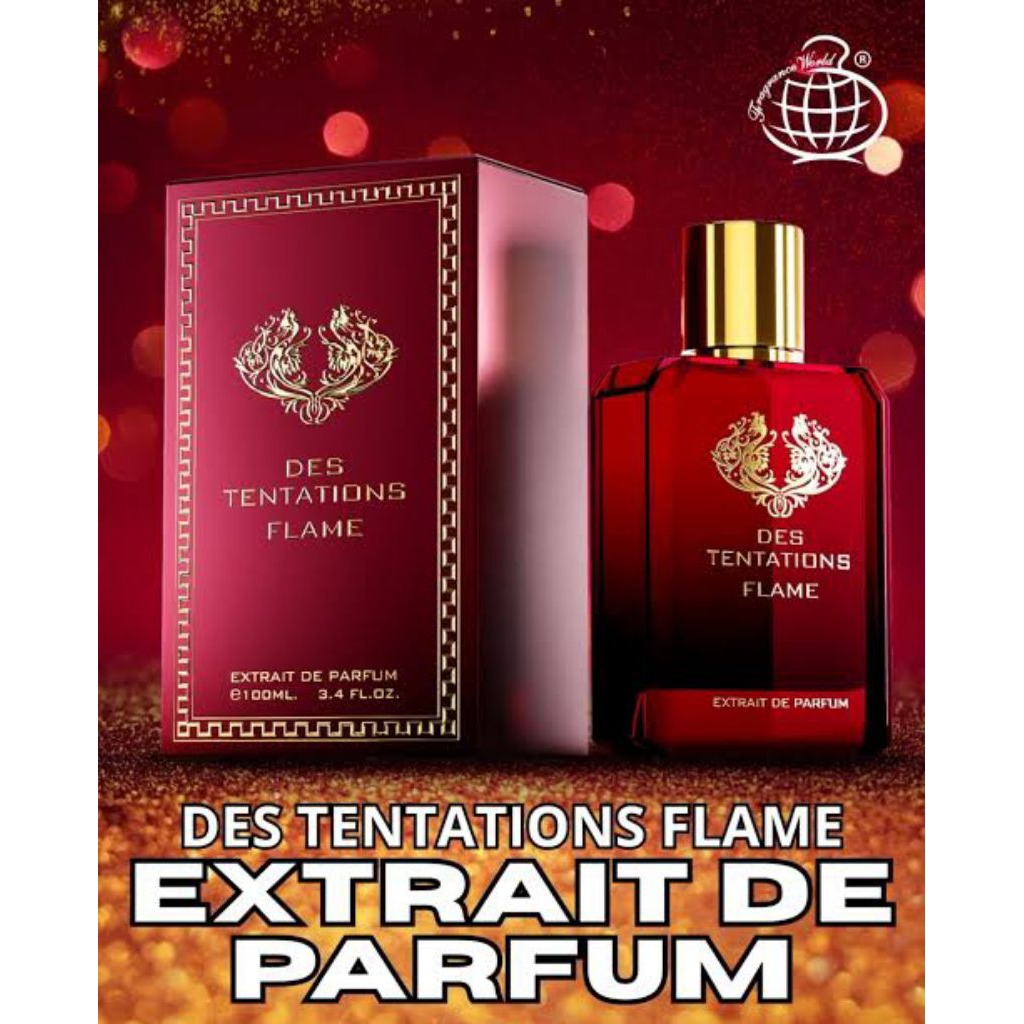 Jual Fragrance World Des Tentations Flame extrait de parfum | Shopee ...