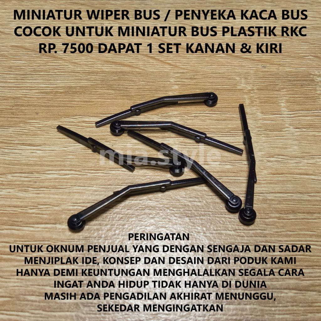Jual menjual miniatur wiper bus atau penyekat kaca bus cocok untuk ...
