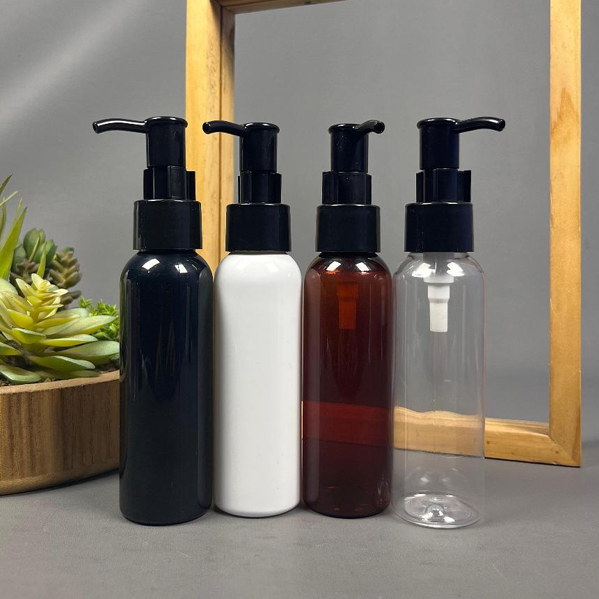 Jual Botol Pump 100 Ml / Botol Pump Clip Oil Hitam 100 Ml / Botol ...