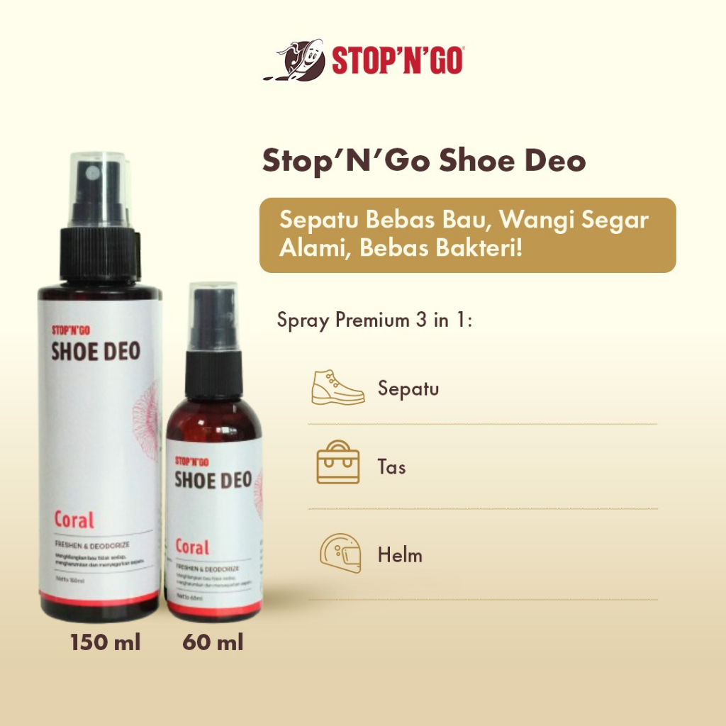 Jual Stop'N'Go Shoe Deo Coral Freshen and Deodorize - Pewangi Sepatu ...