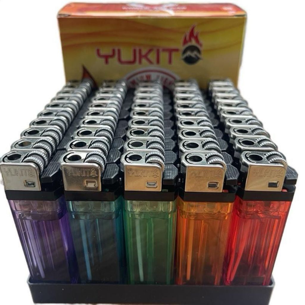 Jual Korek Api Gas YUKITO 1 Box Isi 50 PCS • Api Stabil & Tahan Lama ...