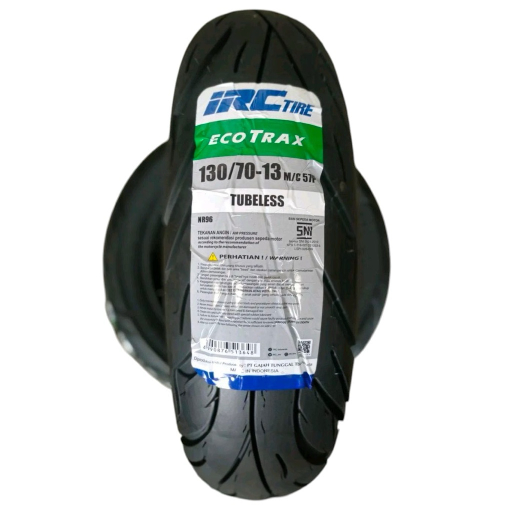 Jual BAN LUAR IRC ECOTRAX (130/70-13) TUBELESS. NMAX, PCX 160. (BRAND ...