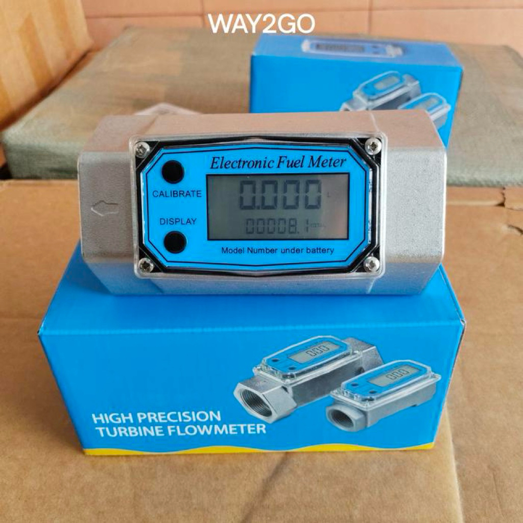 Jual Digital flow meter turbin display Lcd fuel flowmeter 2 inch ...