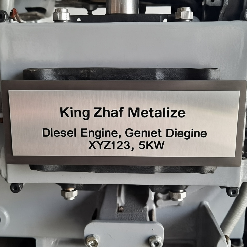 Jual Nameplate Diesel & Genset Engine Stainless Steel Etching & Anodize ...