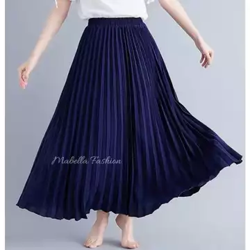 Rok Plisket Warna Mayung Flowly Rok Simpel All Size Untuk BB 39 90 Kg Bahan Koshibo Grade A