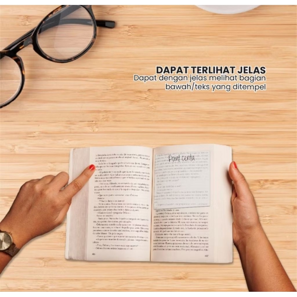 Jual STICKY NOTE TRANSPARAN ISI 50 LEMBAR | Shopee Indonesia