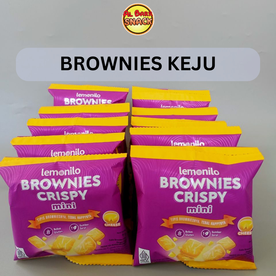 Jual Lemonilo Brownies Crispy Keju Kemasan Renceng Isi 10 Kemasan ...