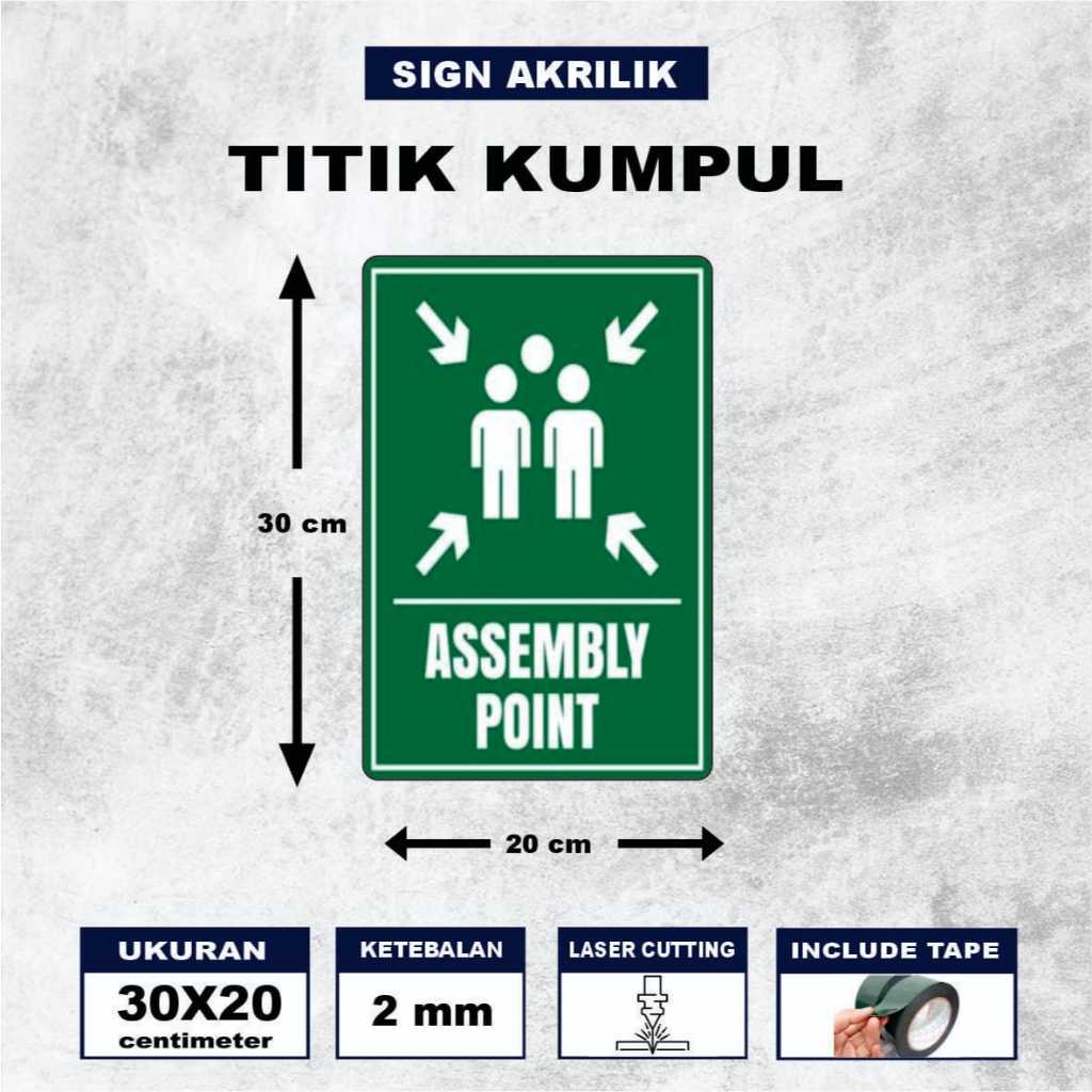 Jual Papan Akrilik Titik Kumpul Ukuran 30x20 - Sign Acrylic Titik ...