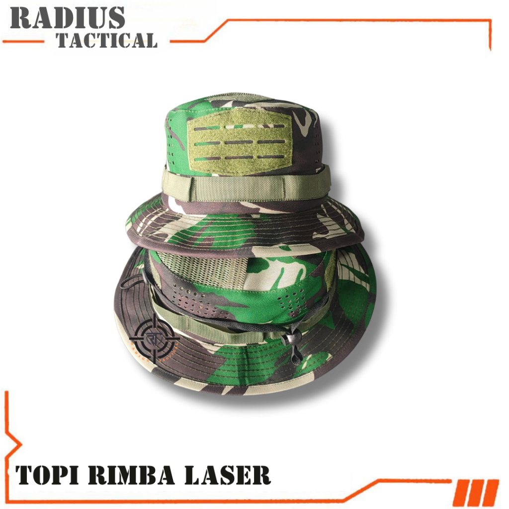 Jual TOPI RIMBA ARMY HATS BUCKET MILITARY LORENG VARIASI LASER COD ...