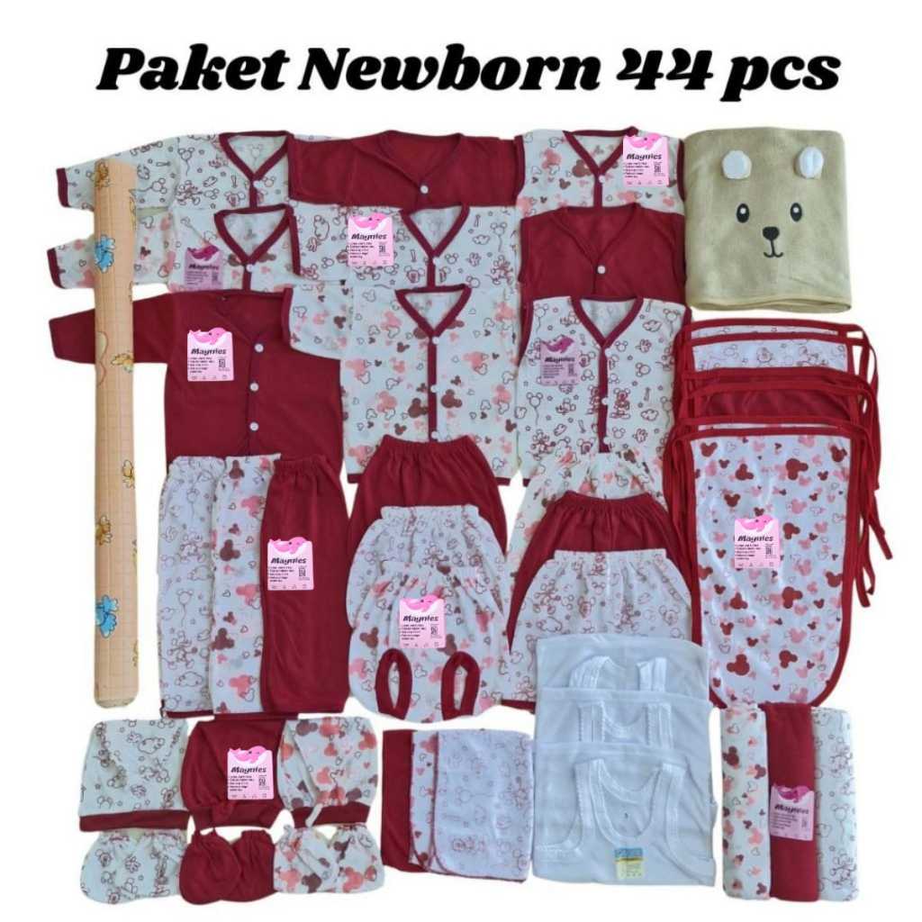 Jual 44pcs Paket baju bayi newborn 0 3 bulan setelan baju celana bayi