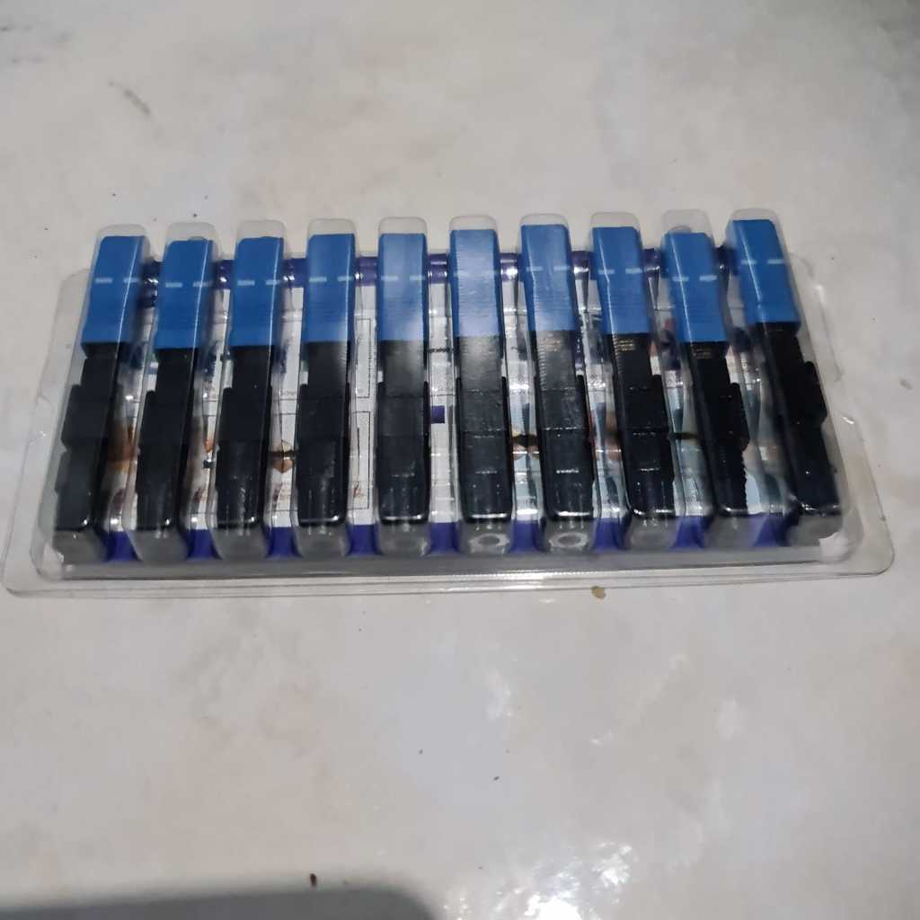 Jual Fastcon SC UPC Biru Fast Conector Model Buaya No Brand isi 10 Pcs ...