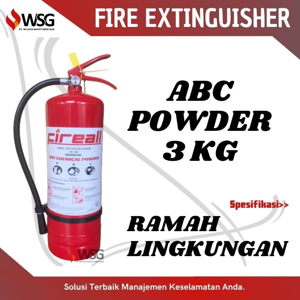 Jual APAR Powder 3Kg (ABC Fire Class) - Fireall | Shopee Indonesia