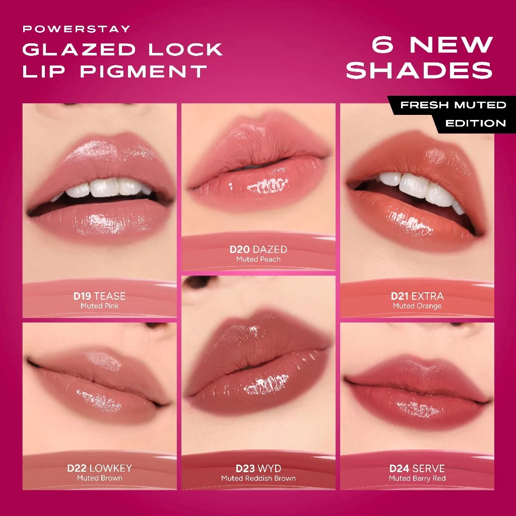 Gambar 7 Lip Glaze Make Over Viral! Bibir Glowy, Plumpy, Tahan Lama – Make Over Powerstay Glazed Lock Lip Pigment