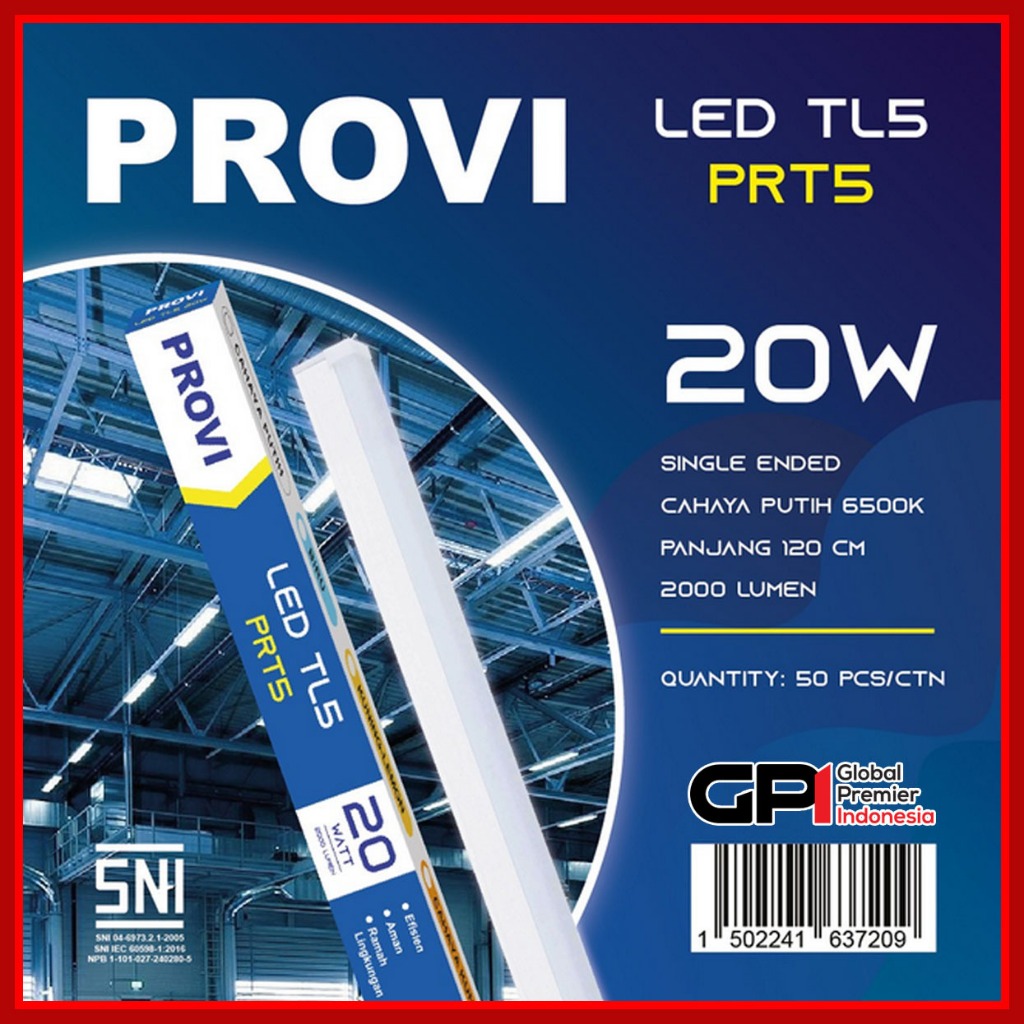 Jual Provi Lampu Neon TL Led T5 Tube Light 20W 120cm Putih Hemat Energi ...