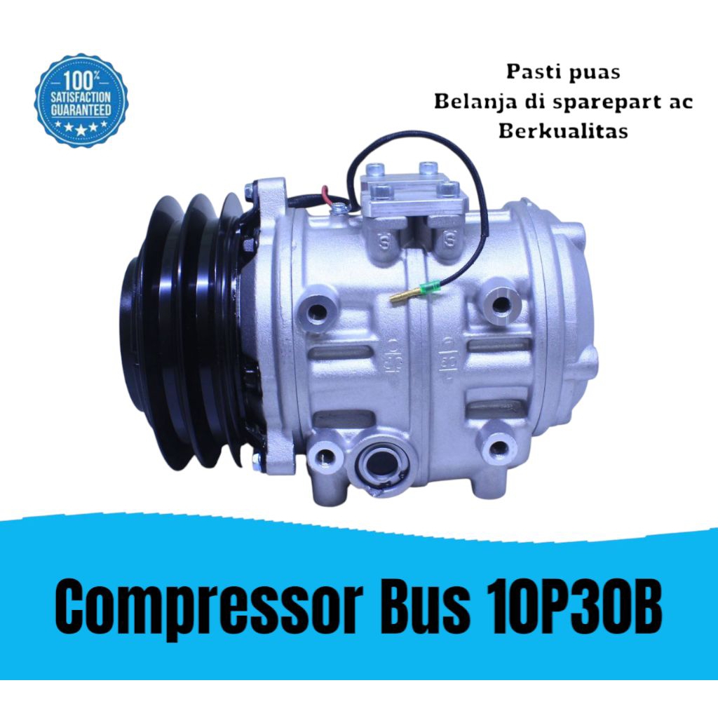 Jual kompresor compressor 10P30B elf minibus Bus universal 24V ...