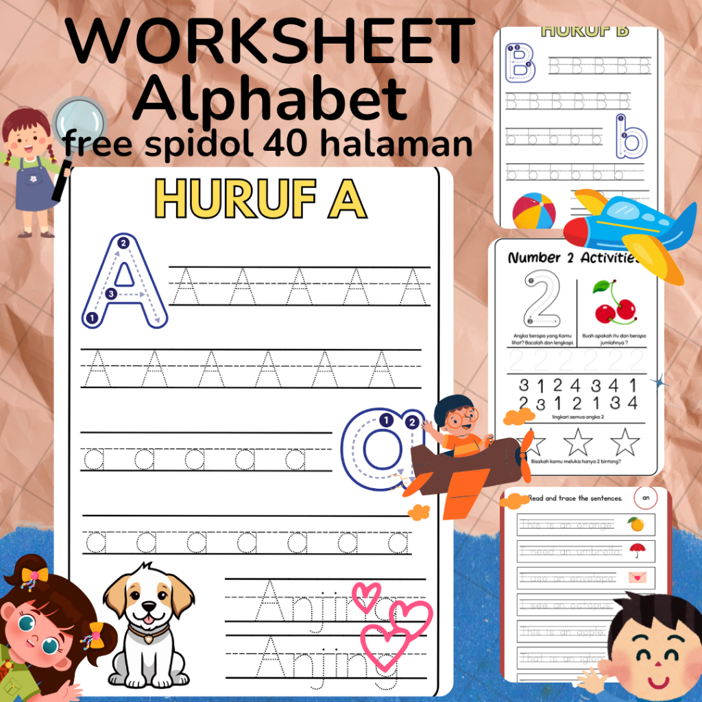 Jual AKTIVITAS PERTAMAKU WORKSHEET PAUD PRA TK 2 3 4 TAHUN PAUD EDUKASI ...