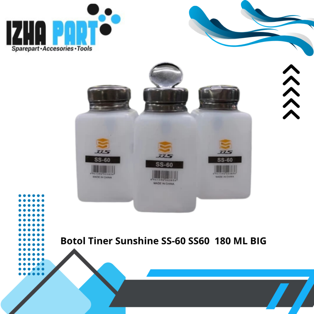 Jual BOTOL TINER SUNSHINE SS-60 180 ML BIG / SMALL 120ML | Shopee Indonesia