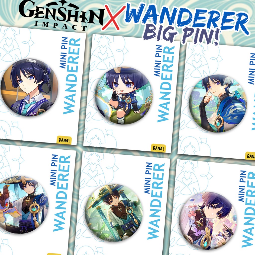 Jual Pin WANDERER Genshin Impact BIG SIZE Bros Anime BACA DESKRIPSI ...
