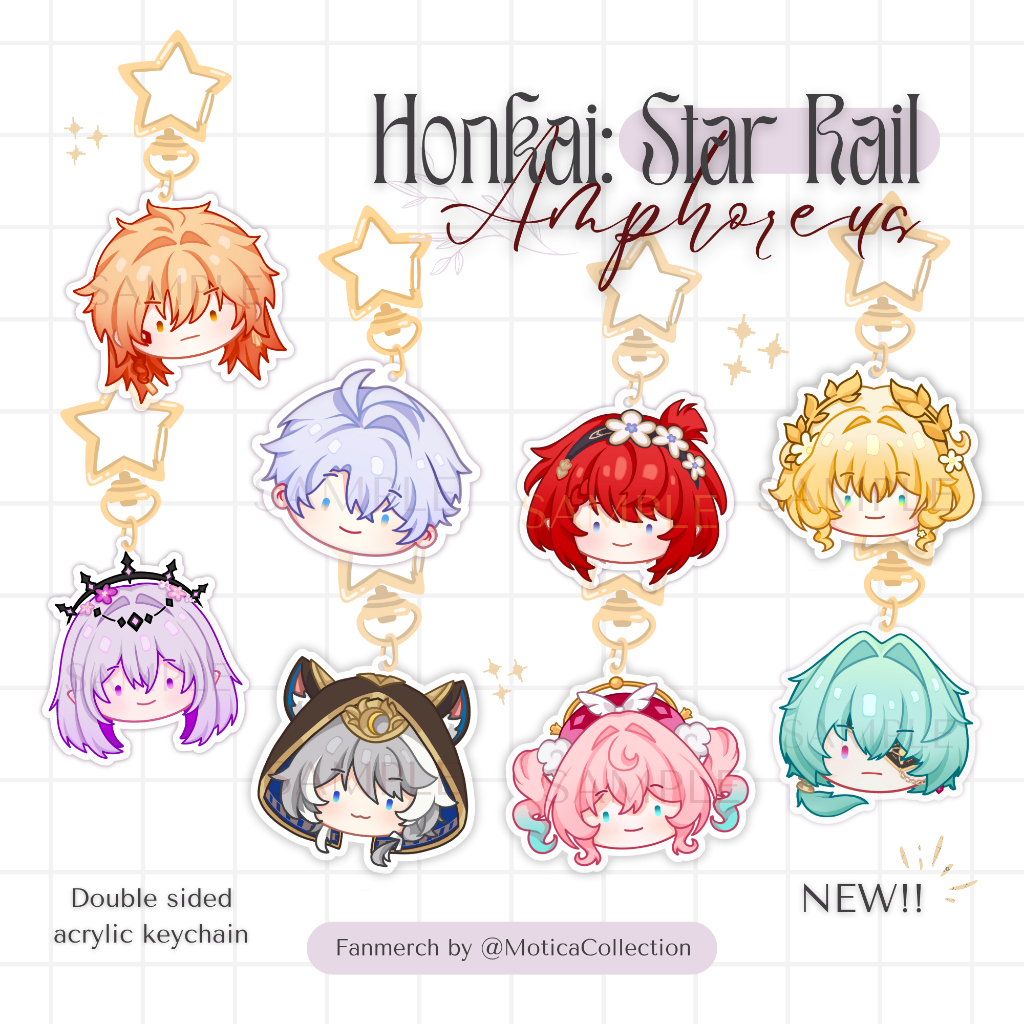 Jual [READY] HSR Amphoreus Keychain Phonestrap || Gantungan Kunci & HP ...