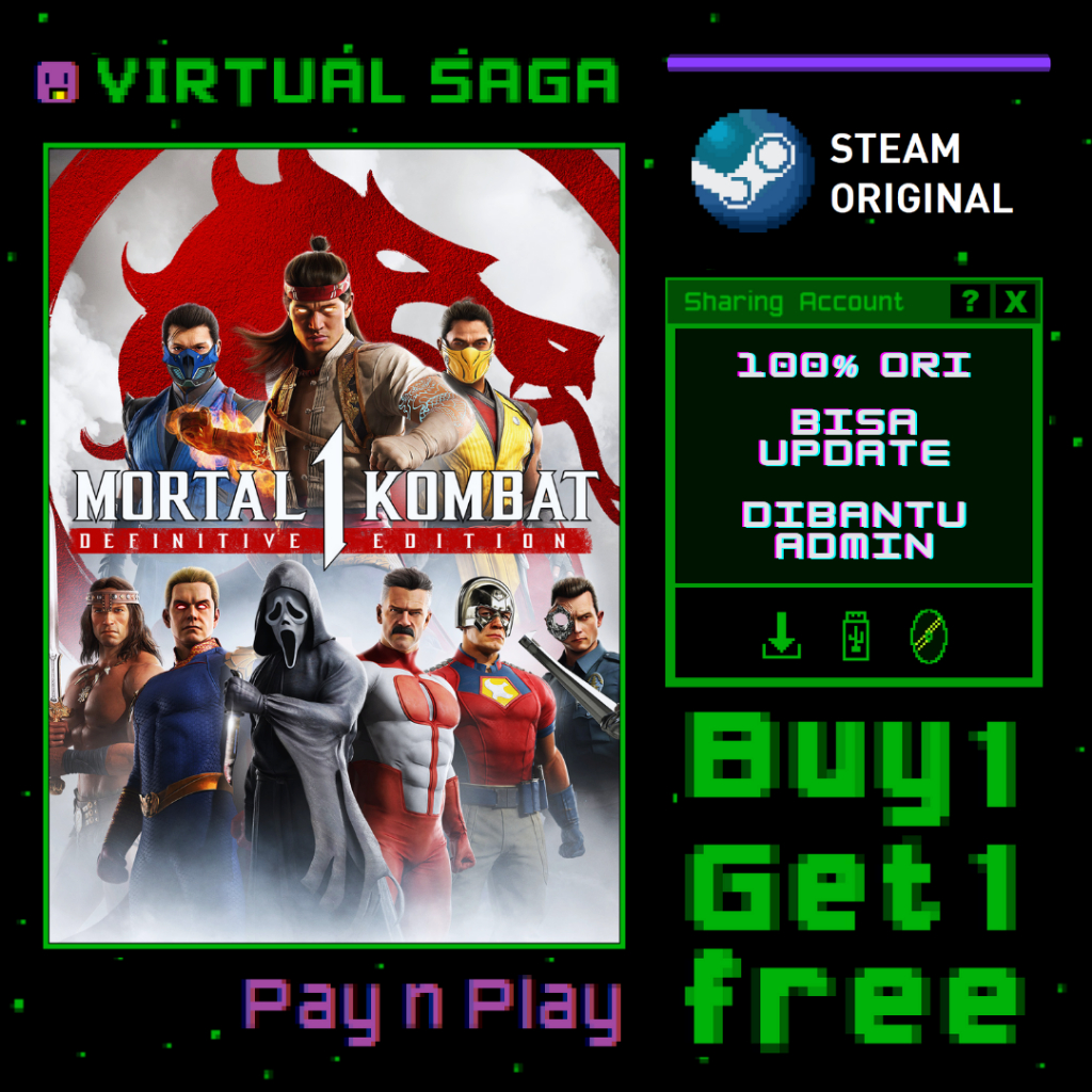 Jual Mortal Kombat 1 Definitive Edition Full DLC Steam Sharing PC Game ...