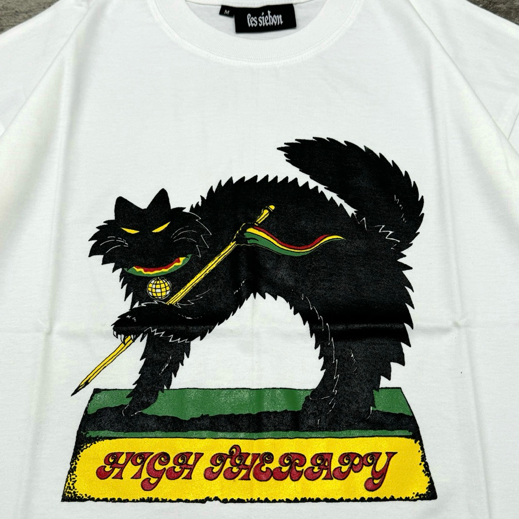 Jual High Therapy - Kucing Reggae Disco Tshirt - White | Official ...