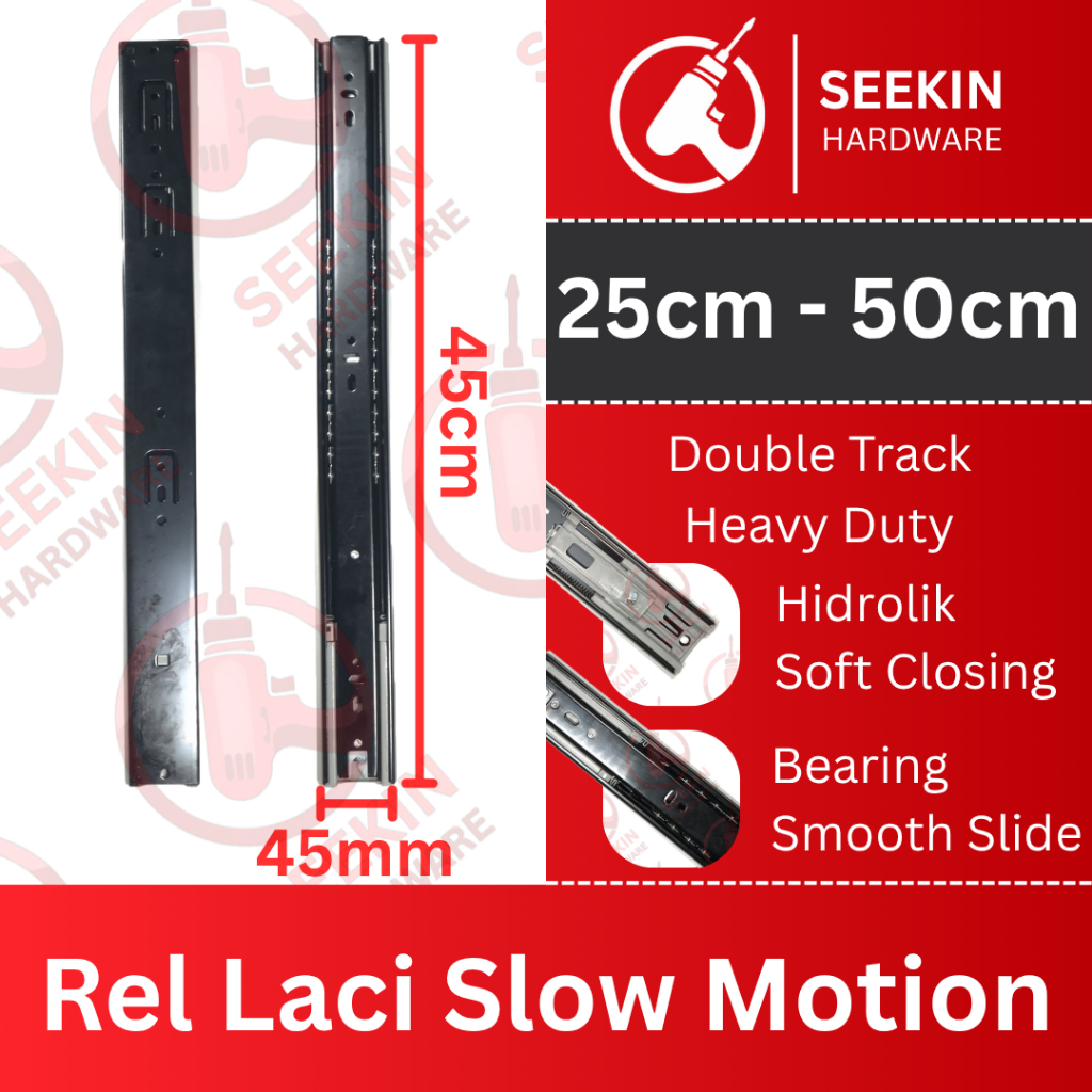 Jual Rel Laci Slow Motion Hidrolik Ball Bearing Double Track Soft ...