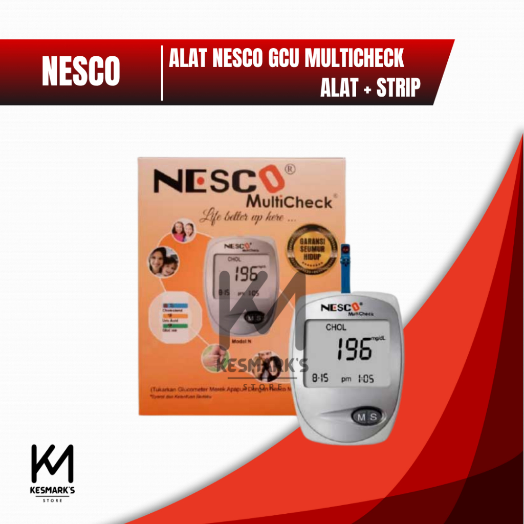 Jual Alat Nesco Multicheck GCU 3 In 1 Cek Gula Darah, Kolesterol, Asam ...