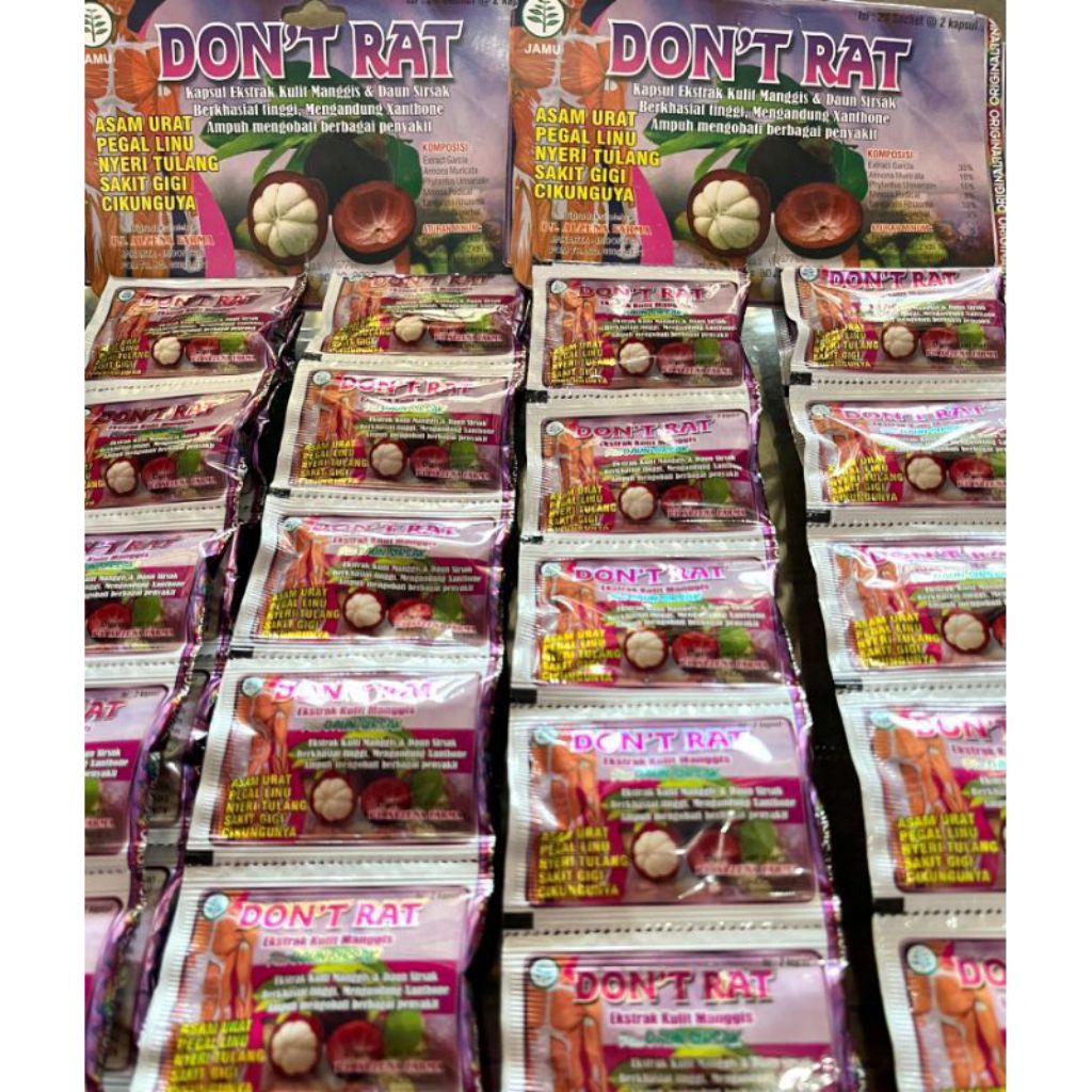 Jual DON' RAT kapsul ekstrak kulit manggis dan daun sirsak Original ...